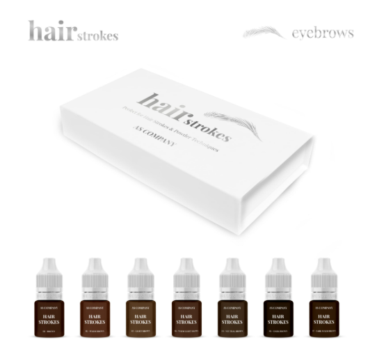 Set de pigmentos AS Company Hair Strokes para sobrancelhas