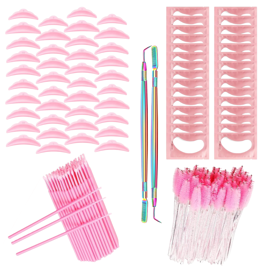 Kit de acessórios e consumíveis para lash lifting